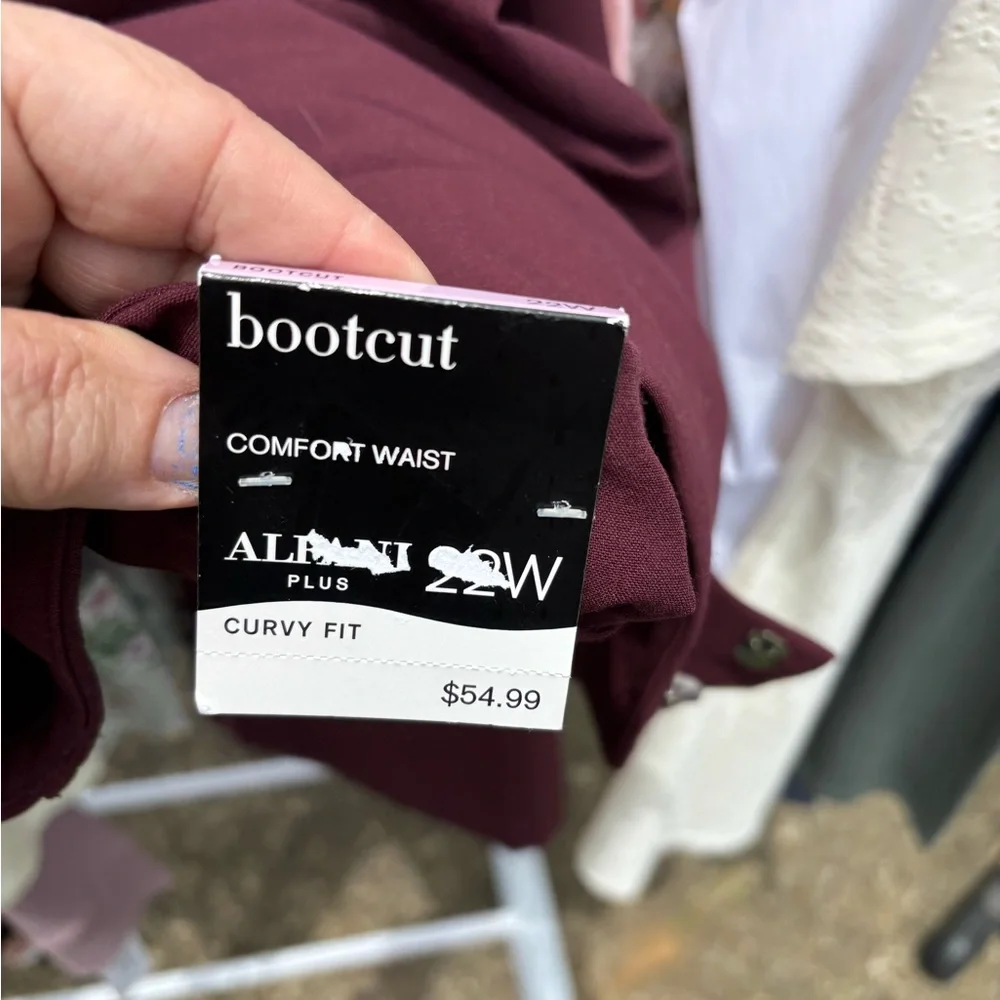 Alfani Purple Bootcut Jeans - Picture 1 of 5